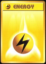 Lightning Energy Base Set Pokemon Japanese Near Mint