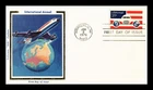 DR JIM STAMPS US COVER INTERNATIONAL AIR MAIL 31C FDC COLORANO SILK CACHET