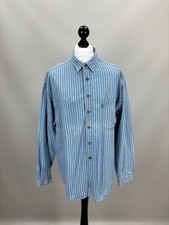 Mens vintage denim shirt Levis Size XL Color Blue Duties Paid USA