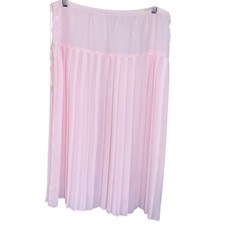 True Vintage Women's Light Pink Pleated Slip Skirt Size 10