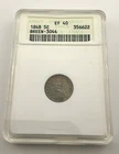 1848 Seated Liberty Silver Half Dime ANACS EF40 Breene-3044 KM#75 0.9