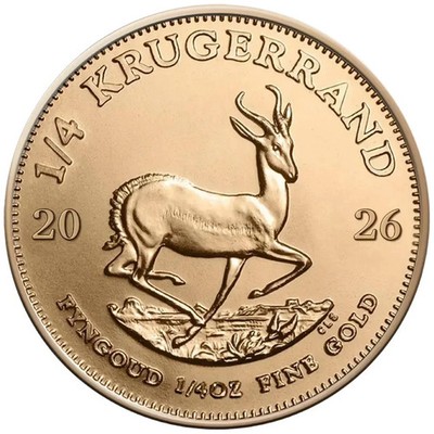 Südafrika Krügerrand 2026 1/4 Oz Gold ST / BU Anlagemünze