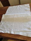 VINTAGE    IRISH HUCKABACK  LINEN  DAMASK  GUEST TOWEL - 44 X 82 CM