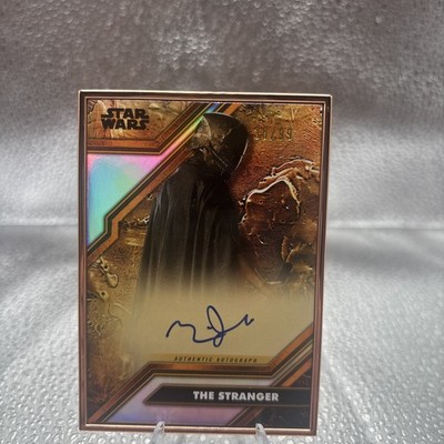 The Stranger 2025 Topps Star Wars Smugglers Outpost Cortosis Metal /99 Auto