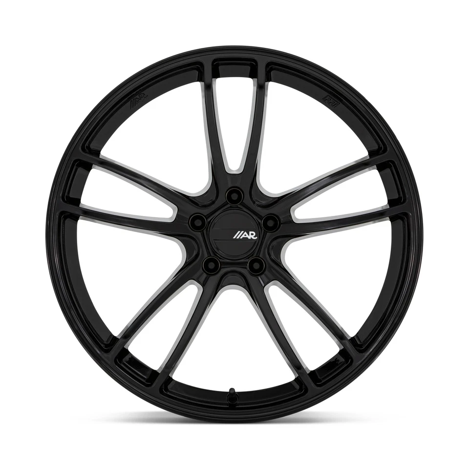 20-дюймовый глянцевый черный American Racing AR941 Mach Five 20x11 5x120 43 мм для колеса Chevy - Изображение 2 из 4