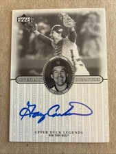 GARY CARTER 2000 UD LEGENDS LEGENDARY SIGNATURES AUTO #S-GC METS BOLD ON CARD