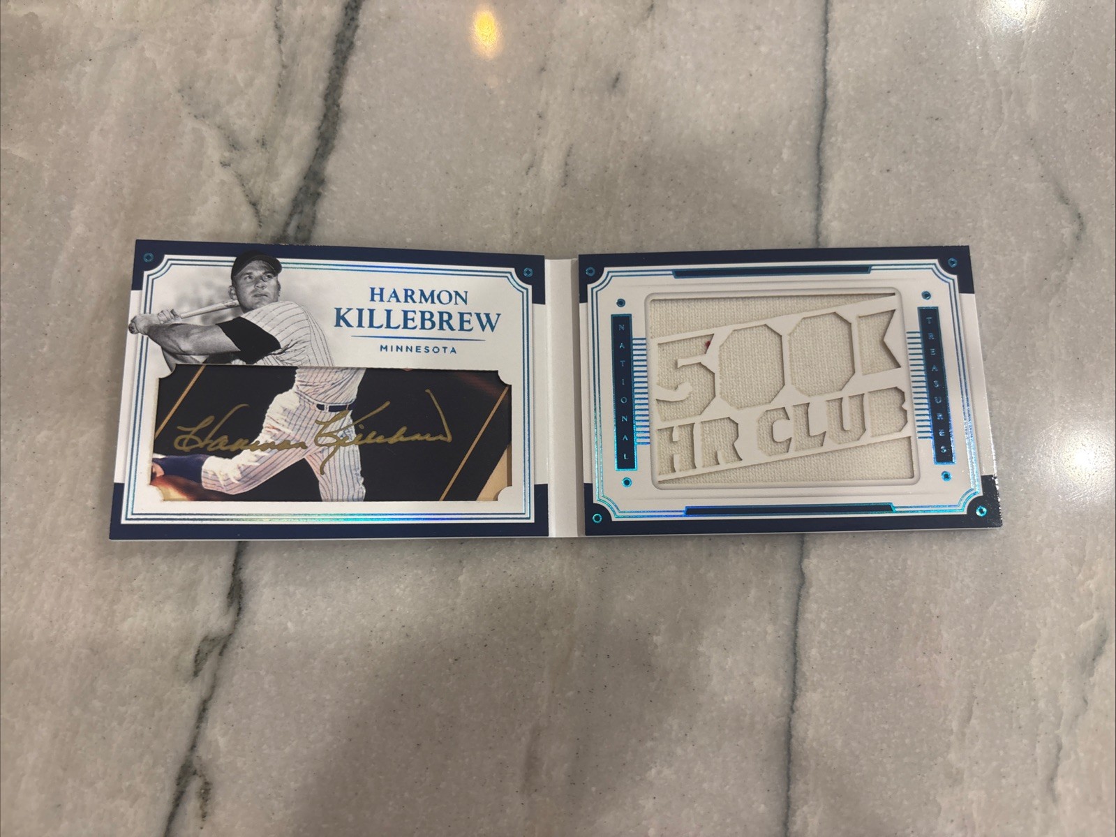 2017 National Treasures Harmon Killebrew Legends Cuts Booklet 04/10 Twins