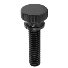 Nylon Thumb Screws, 1/4"20 Thread 10, Black, 1"
