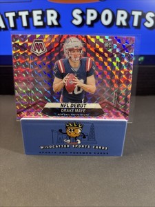 2024 Panini Mosaic Drake Maye  Rookie Card NFL Debut Camo Pink Prizm 