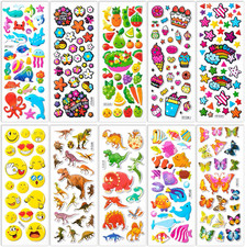 3D Puffy Stickers for Toddlers Kids, 40 Sheets, 794 Pieces, Assorted Themes