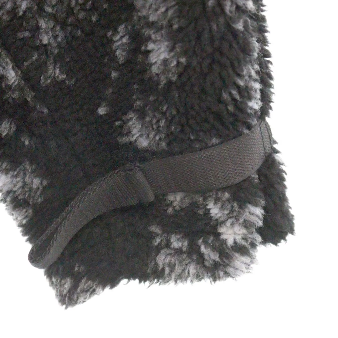 1017 ALYX 9SM Alix Fleece Pullover Felpa con Cappuccio Modello Totale Anorak Nero Usato2