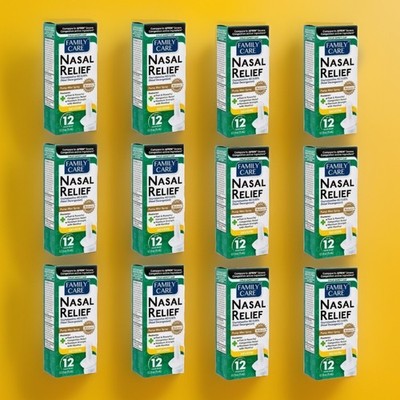 12 Family Care Nasal Relief Spray - Severe Congestion Fast Relief  FREE SHIPPING