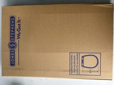 Commercial Heavy Duty Toilet Seat, White, Check Hinge, Elongated, no Cover, 1 pk