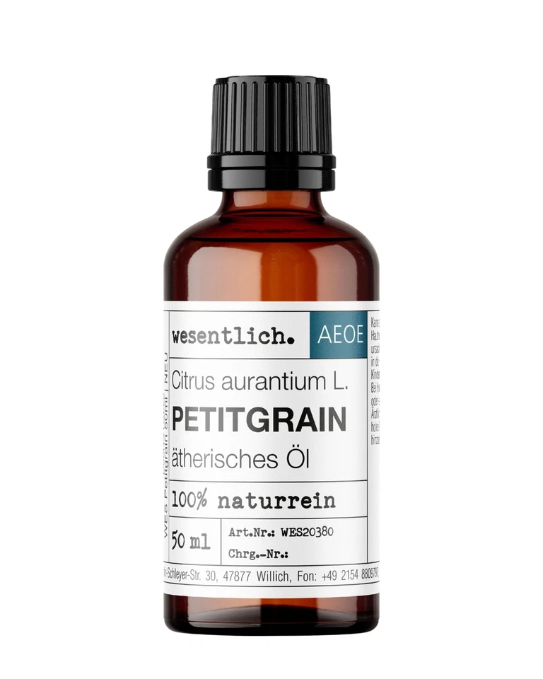 Petitgrain 50ml - ätherisches Öl von wesentlich. - 100% naturrein - Glasflasche - Bild 1 von 4