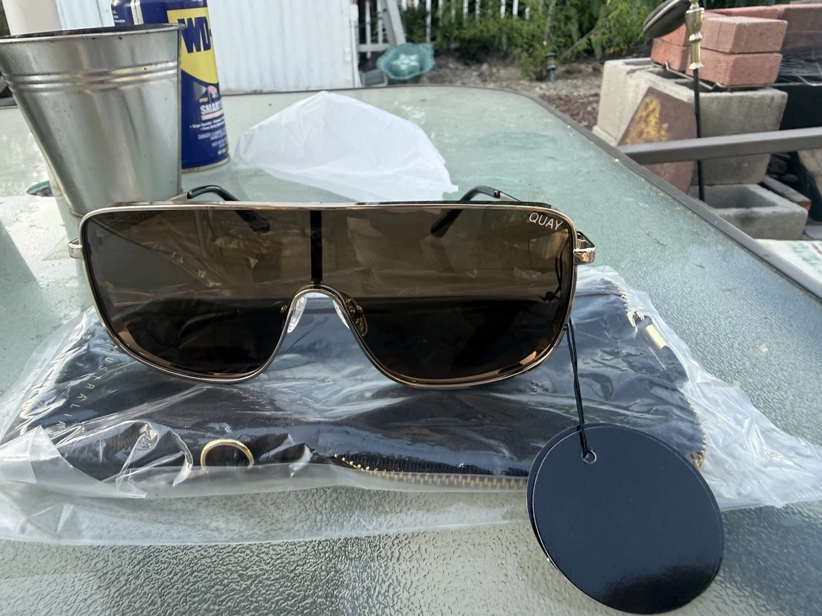 Quay Gold Brown Sunglasses for Women for sale | eBay