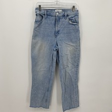Abercrombie Fitch Jeans 90s Straight Ultra High Rise Blue Size 29/8L Womens