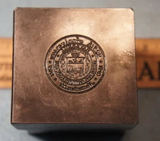 1965 HAVERHILL MA 325th Anniversary Medal STEEL STAMPING DIE Robbins RH473