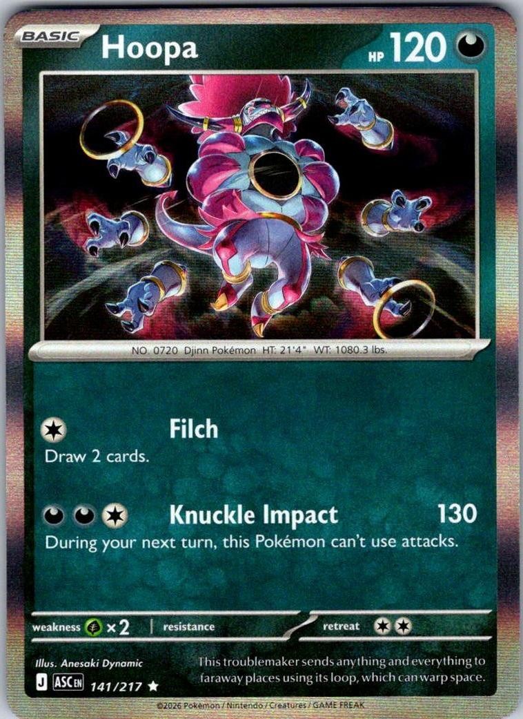 ME: Ascended Heroes #141/217 Hoopa Holo