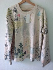 Sweter Senses Gallery rozm. M - nadruk graffiti doodle - nowy z metką 