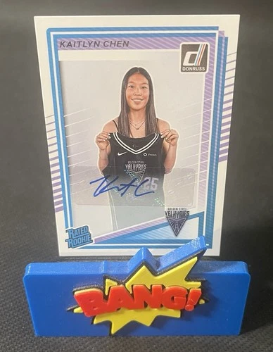 2025 Panini Donruss WNBA - Rated Rookie Kaitlyn Chen #90 Signatures (AU, RC)
