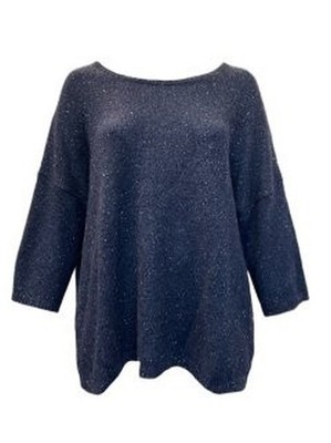 Marina Rinaldi Damen Pullover Strick Weste Navy Adesso Gr. XXL NWT