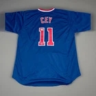 MLB Chicago Cubs Jersey Blue Certified Custom Signed Ron Cey Autographed COA