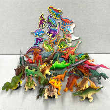 Large Lot Dinosaurs Dinos T Rex Raptors Small to Large Magnets Lot of 45