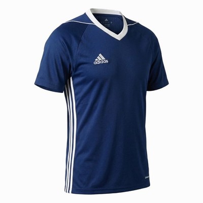 Adidas Herren T-Shirt Small dunkelblau V-Ausschnitt Climacool atmungsaktiv recycelt