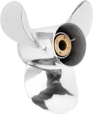 11 1/4 X 15 Stainless Outboard Boat Propeller Fit Mercury 25-70HP 13spline