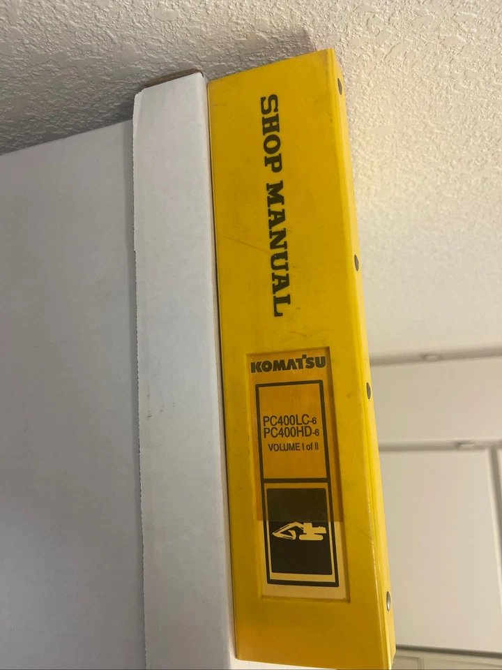 KOMATSU PC400LC-6 PC400HD-6 EXCAVATOR SERVICE SHOP REPAIR BOOK MANUAL A80001-UP - Image 2 of 4