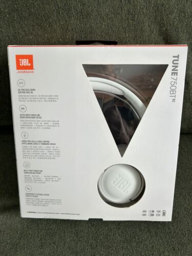 JBL TUNE 750BTNC Wireless Noise-Cancelling Over-The-Ear Headphones - White - Picture 2 of 6