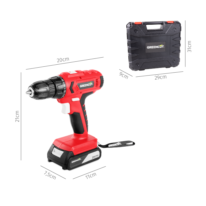 Greencut - taladro Atornillador perforador Inalámbrico de Batería | Compra  online en eBay