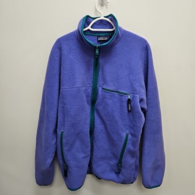 Patagonia Vintage Retro X Synchilla USA 1990s Purple Mens Fleece Jacket  Size XL UK
