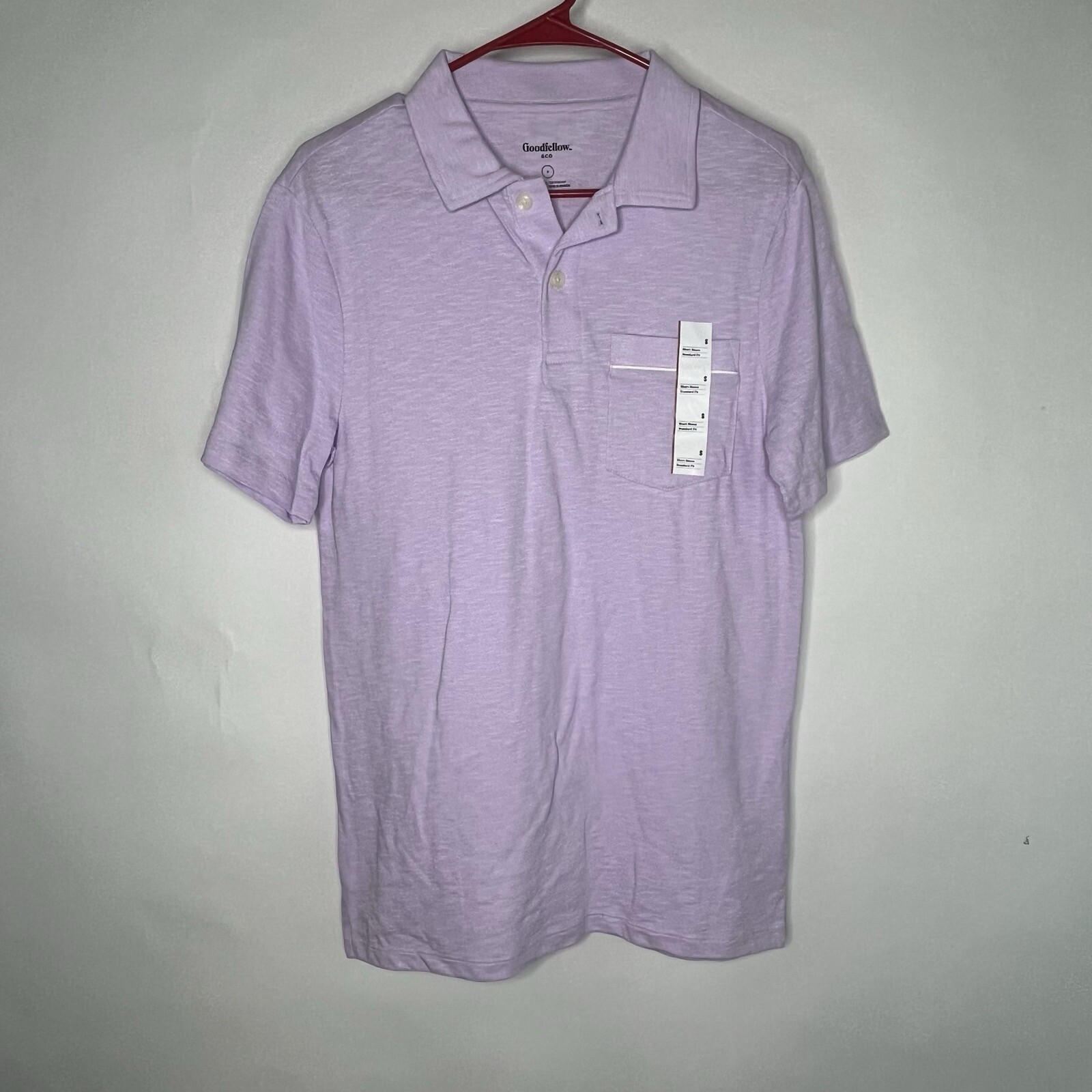 GoodFellow New Pink Golf Polo Shirt for Men Size Small Short Sleeve