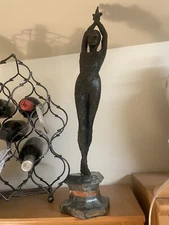 Signed D.H.Chiparus Bronze Art Deco Dancer Statue  Very Old