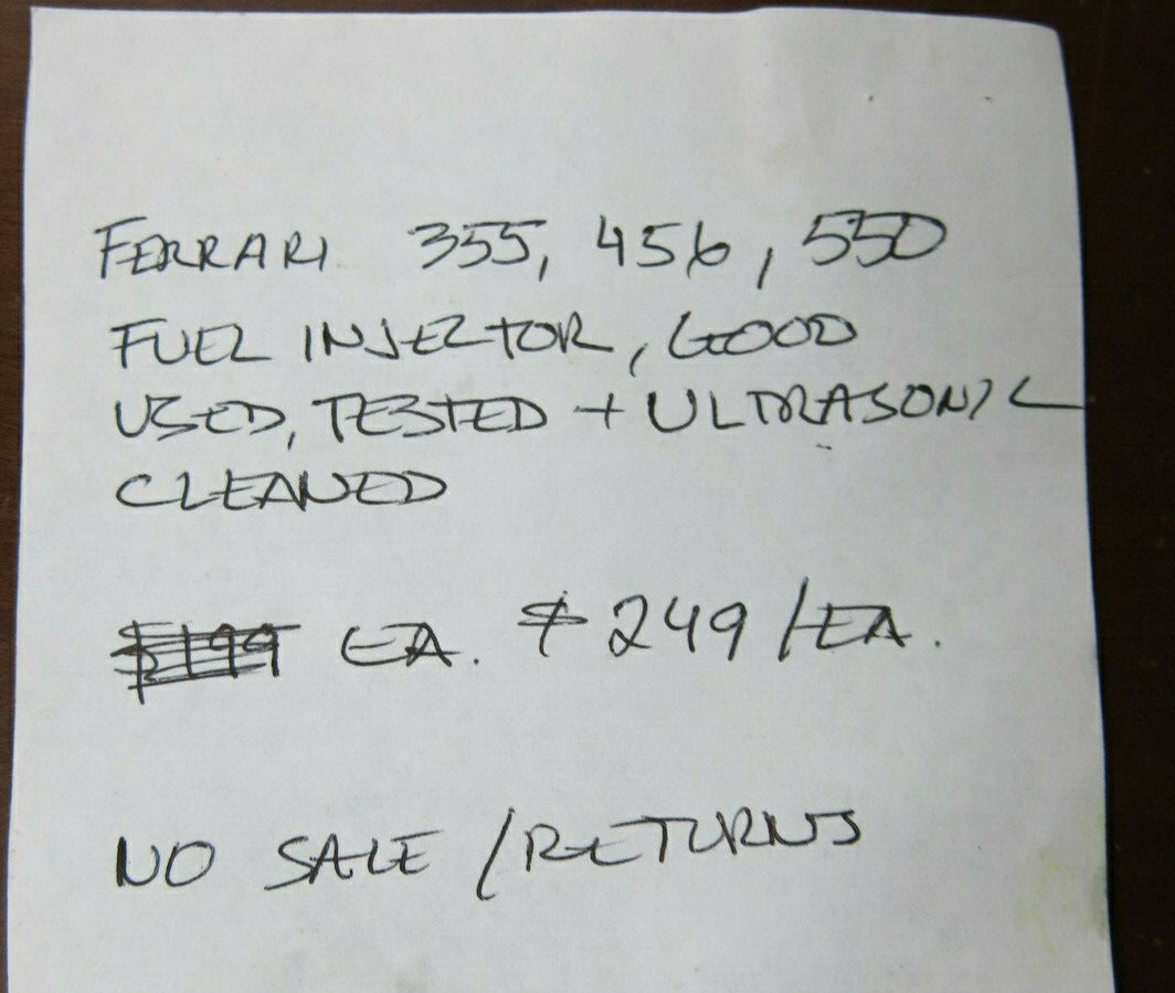 Ferrari 355 456 550 Fuel Injector BOSCH 0280150449
