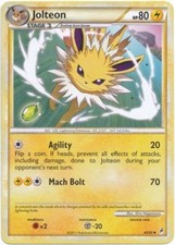 Pokemon Call Of Legends Jolteon 45/95 Uncommon Card on eBay