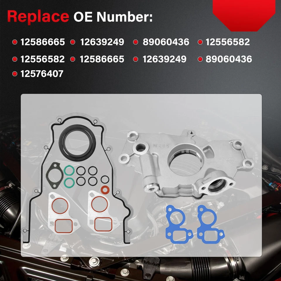 Standard Volume Oil Pump Kit For 4.8L 5.3L 6.0L Chevy Silverado Chevy GMC #M295 - Изображение 2 из 4