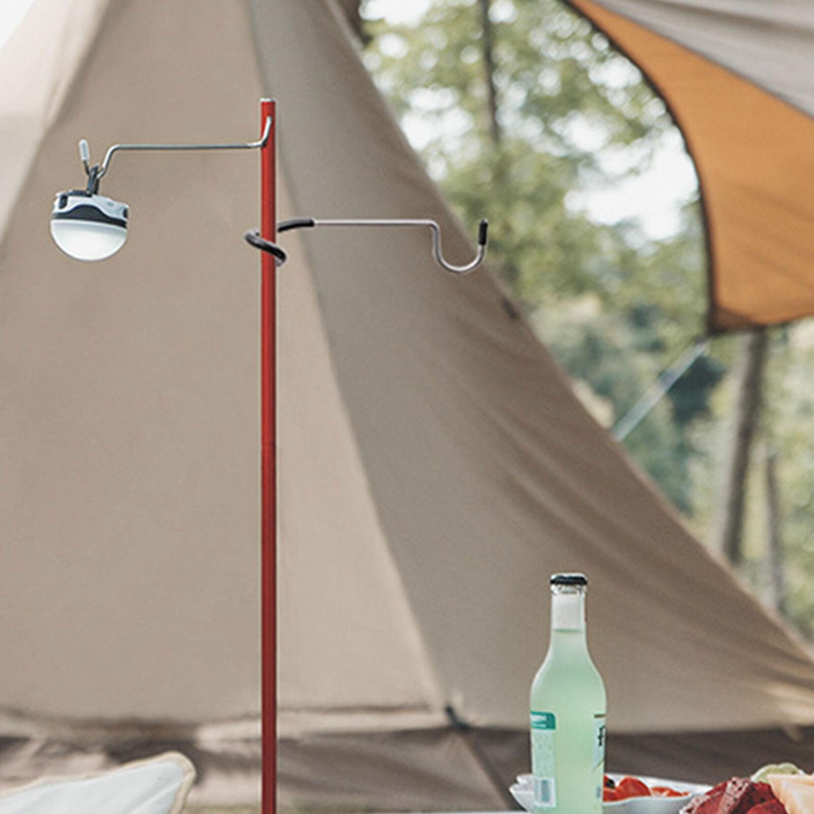 Camping Lantern Stand Detachable Lamp Stand Poles Hanger for Outdoor Camping