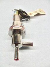 Temescal High Vacuum Valve 2030 5/8" OD Tube Connections 120Vac 150 PSI Air