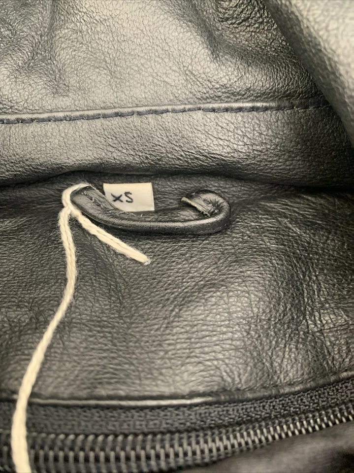 Chaqueta de cuero Montana vintage - Chaleco de eliminación forro y capucha extraíble - ¡Limpia! Foto 3 de 4