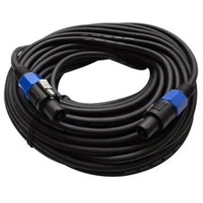 75 Foot Speakon to Speakon PA DJ Speaker Cable Twist Lock Cords