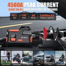 Biuble jump starter 4250a jump starter truck heavy duty power bank 6000a 