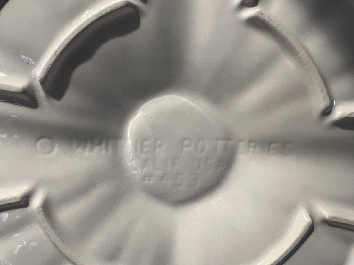 Vintage Whittier Potteries (Calif Pottery) CHIP & DIP Set #453