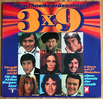Wim Thoelke präsentiert 3x9 9 Stars mit 27 Melodien LP Für die Aktion Sorgenkind