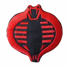GI Joe Red Cobra Symbol Embroidered Patch