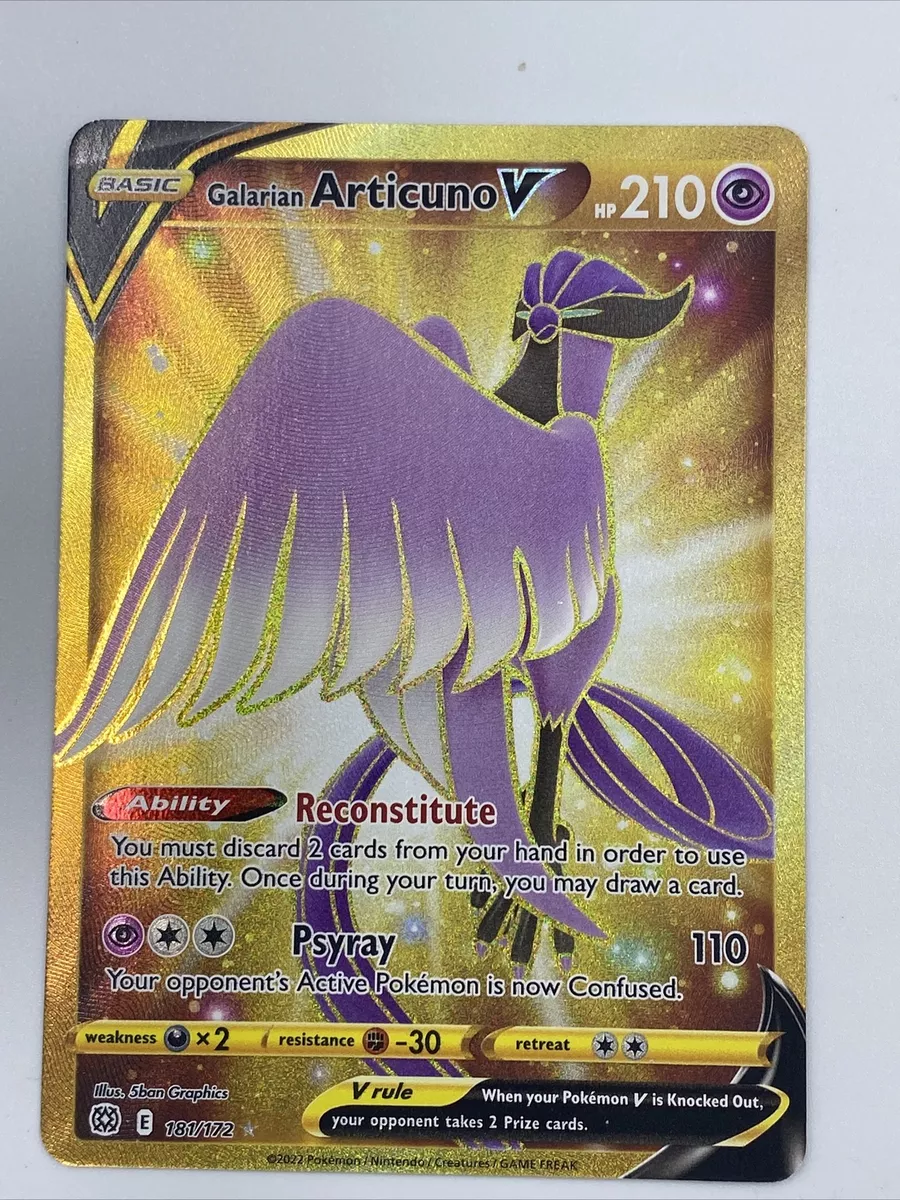 Galarian Articuno V Secret Rare - 181/172 - Brilliant Stars – Card