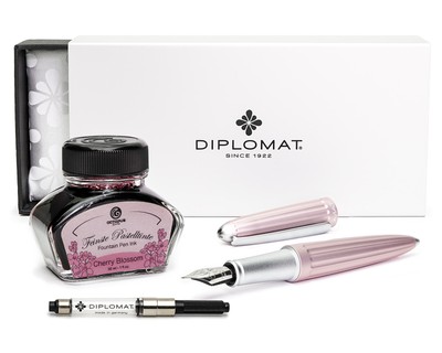 Füllfederhalter, Füllhalter Diplomat Aero antique rose mit  Schreibtinte
