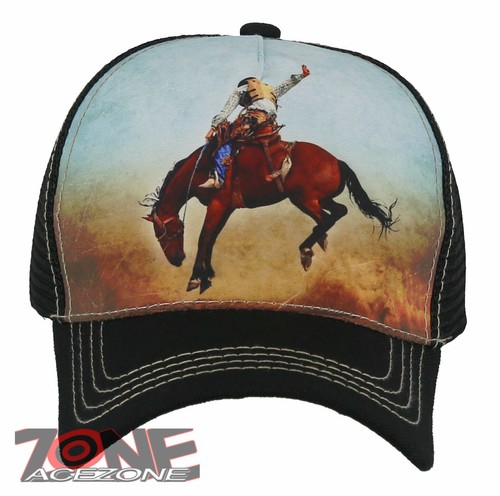 MESH RODEO COWBOY HORSE SADDLE BRONC 