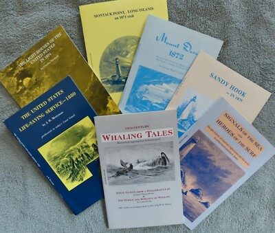 Maritime books medley--7 books:  lighthouses, lifesavers, whaling, New England